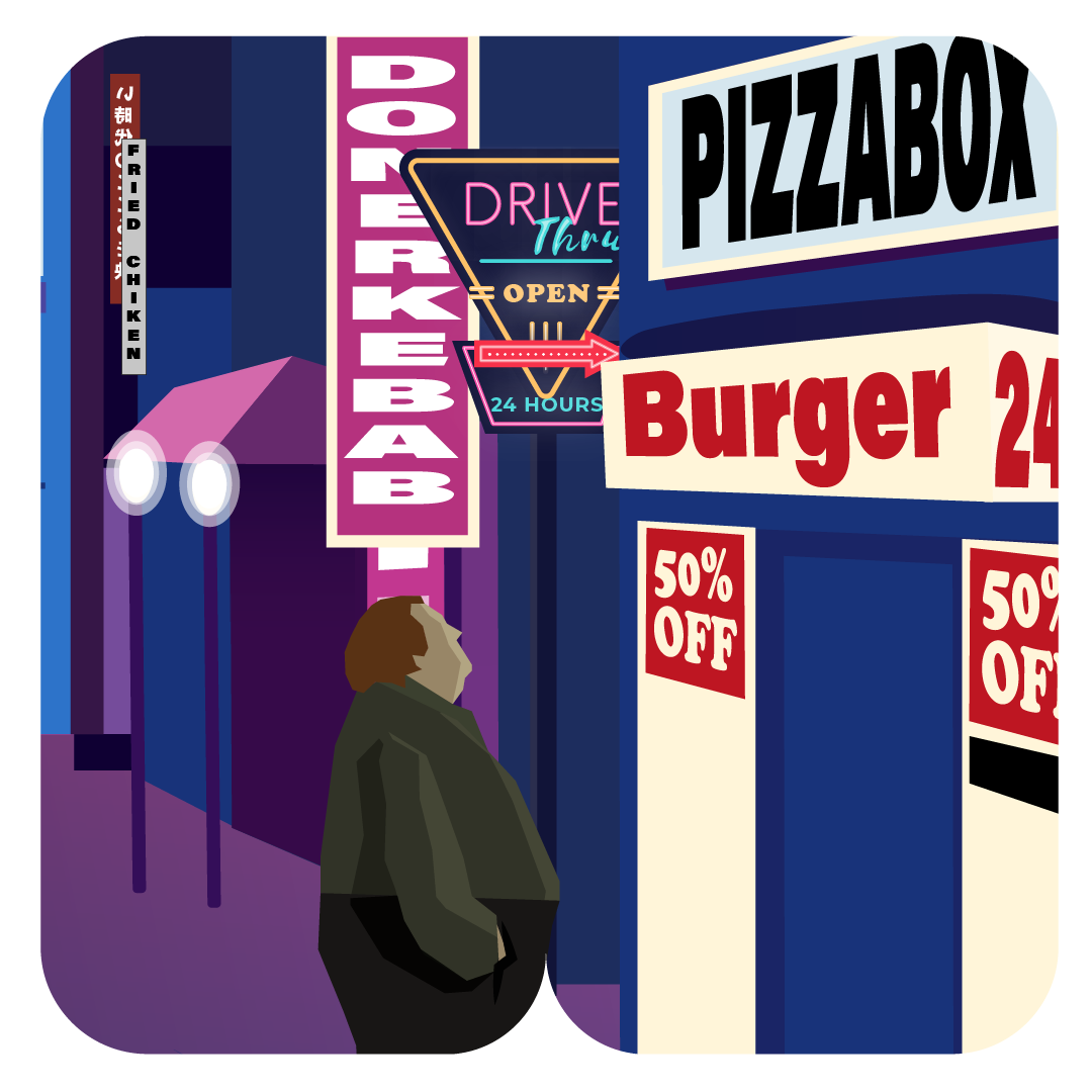 STAGE_Illustrations-collection_fastfood healthy ageing, stage project